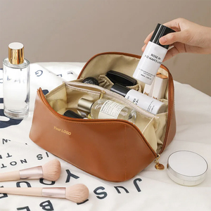 Custom Makeup <strong>Bag</strong> Portable PU Leather Waterproof <strong>Toiletry</strong> Pouch Travel Make up <strong>Bag</strong> Multifunctional Brush Cosmetic <strong>Bag</strong> <strong>for</strong> <strong>Women</strong> - Product Image 2