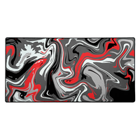 Tapis de souris de jeu liquide, taille personnalisée, design de dessin animé avec repose-poignet, tapis de souris en caoutchouc imprimé par transfert thermique, vente en gros