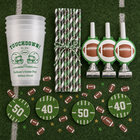Großhandel American Football Pappbecher Strohhalme Party-Deko Sportthema Geburtstagsgeschenke für Spieltag-Geburtstagsfeier