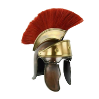 Casque romain médiéval en fer, design Art Déco, léger, pour usage extérieur, Halloween, Noël, Nouvel An, fêtes ; Décoration d'intérieur Prétorienne