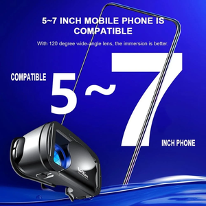 Lunettes de réalité virtuelle, casque VR 3D compatible avec les smartphones, protection des yeux, sangle réglable, confortable <span class=keywords><strong>pour</strong></span> les jeux et les films - Product Image 2