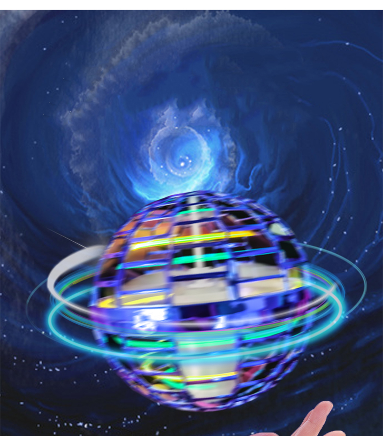 Летающий шар Boomerang Flyorb Magic со светодиодной подсветкой, Дрон, воздушный шар, снятие стресса, летающий Спиннер, игрушки-антистресс, Детские Семейные Подарки