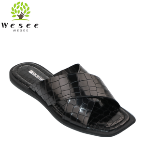 Nouvelles <span class=keywords><strong>sandales</strong></span> plates en <span class=keywords><strong>cuir</strong></span> de haute qualité pour femmes, conçues et fabriquées à la main, collection été 2025 - Product Image 5
