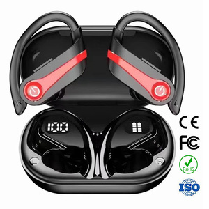 Q63 Sport in Ear Hook Air Buds Mic Pantalla LED Auriculare Inalambrico Bluetooth Auriculares inalámbricos Auriculares para correr Entrenamiento Gimnasio - Product Image 1