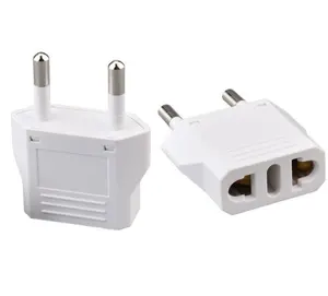 Euro EU to USA US Travel Power Charger Adapter Plug Outlet Converter