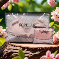 Sac d'emballage alimentaire portable personnalisé en PP avec fermeture éclair pour sous-vêtements féminins, soutiens-gorge, chaussettes, petits jouets