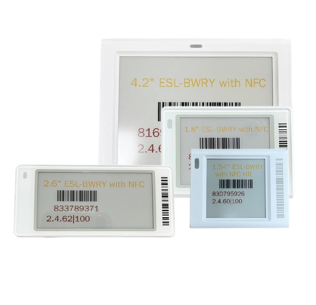 1.54 Eink Screen Esl Price Tag Holder Supermarket Display Plastic Pvc Acrylic Shelf Price Display Channel Tag Data Strip Ticket