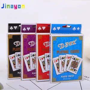 Jinayon al por mayor Gran Poker impreso colorido de cartas de plástico conjunto
