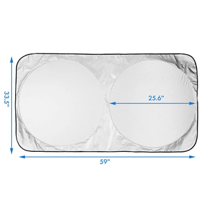 Front Windshield Sunshade Silver-coated Cloth Retractable Automotive Screen Visor & Car Accessories for Summer - Product Image 3