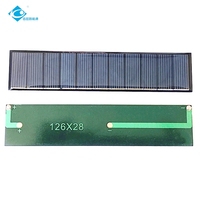 Panel Surya Epoxy Sealed 0.5W Pengisi Daya Panel Surya Mini Luar Ruangan 5.5V Tahan Cuaca Panel Surya Epoxy ZW-12628