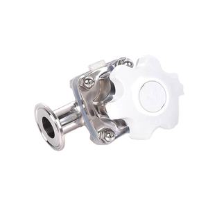 304 316 स्टेनलेस स्टील मैनुअल वाल्व के लिए त्वरित-माध्यम से सीधे खोलने के माध्यम से चक के माध्यम से सीधे खोलने के माध्यम से चक - Product Image 3