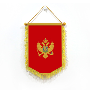 La bandiera e il Banner di Montenegro, misura 20*30cm con nappe, sono adatti per la promozione del turismo <span class=keywords><strong>Balkan</strong></span> - Product Image 2