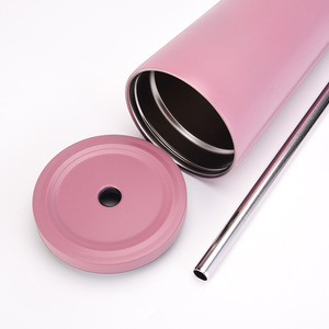 Vasos de Plástico PP Negros de 17 oz con Logotipo Personalizado OEM, Reutilizables para Agua Fría o Caliente, Café, Batidos, con <span class=keywords><strong>Tapas</strong></span> y Pajitas - Product Image 4