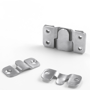 Stainless Steel <b>Concealed</b> M-Shaped Mounting Hook for Furniture Cabinet-Silver Modern Simple Design Durable & Easy Installation - Product Image 4