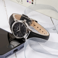 Relojes de Pulsera Automáticos de Lujo con Logotipo de Marca Más Vendidos para Mujer, Acero Inoxidable para Venta al por Mayor, Correa de Cuero
