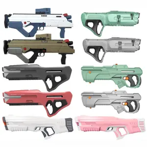 여름 장난감 Tiktok 뜨거운 판매 전기 물총 자동 장거리 슈팅 게임 프리미엄 장난감 전기 물총 강력