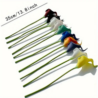 Bouquet de mini-lys artificiels en PU, fleurs en soie au toucher réel pour mariage, décoration de la maison, centre de table
