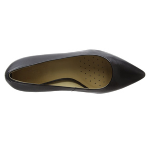 Best Quality Black Genuine Leather Pointed Toe Flat Pumps Slip-On Office <b>Shoes</b> Breathable All Seasons - Product Image 5