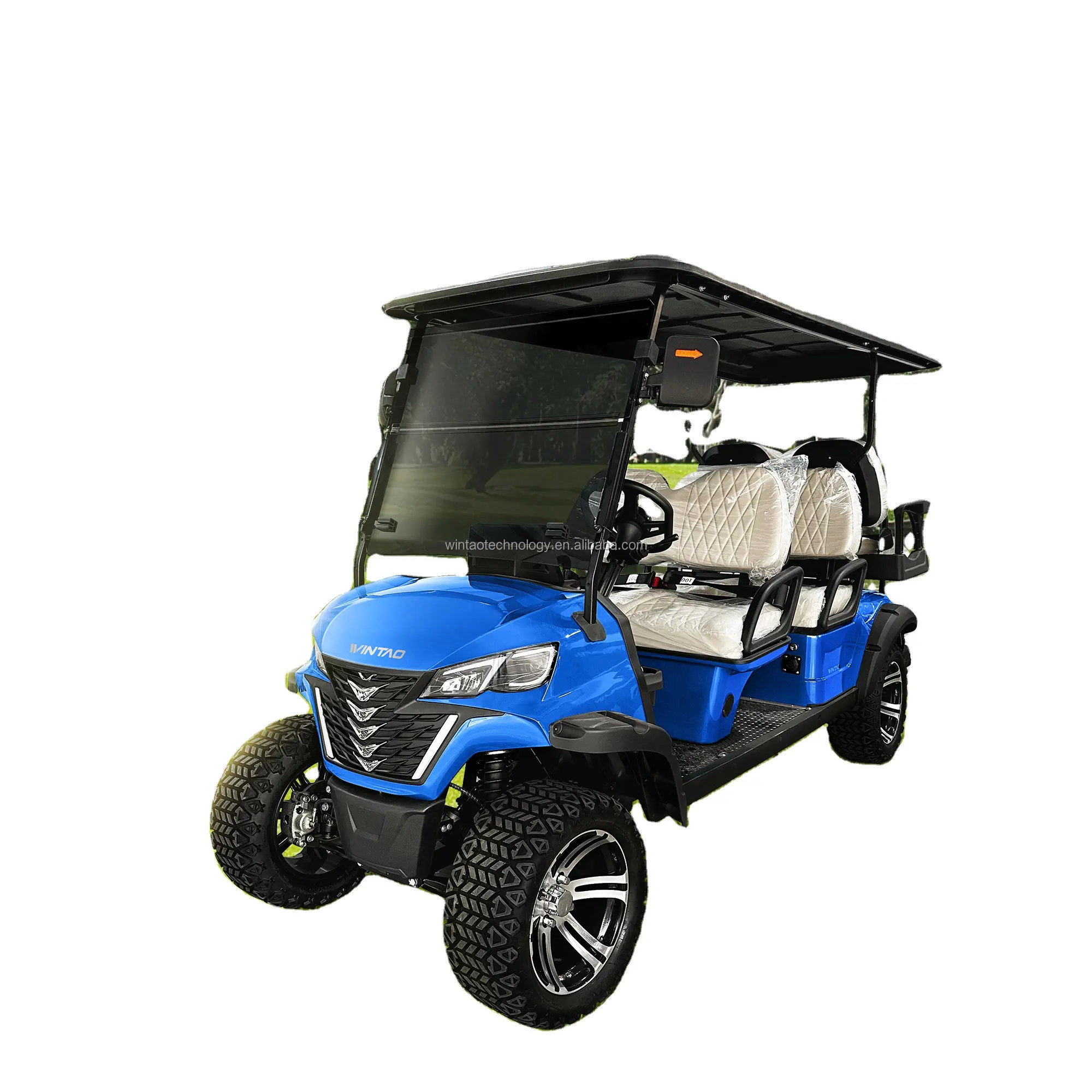 Moteur 48V / 72V Lithium Lifted 6 Seater Golf Cart Club Car pour adulte