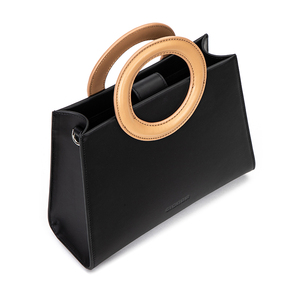 <span class=keywords><strong>Sac</strong></span> à main en <span class=keywords><strong>cuir</strong></span> personnalisé BSCI, <span class=keywords><strong>sac</strong></span> à main élégant <span class=keywords><strong>noir</strong></span> pour femmes, <span class=keywords><strong>sac</strong></span> à main <span class=keywords><strong>de</strong></span> luxe en <span class=keywords><strong>cuir</strong></span> véritable avec poignée ronde - Product Image 4