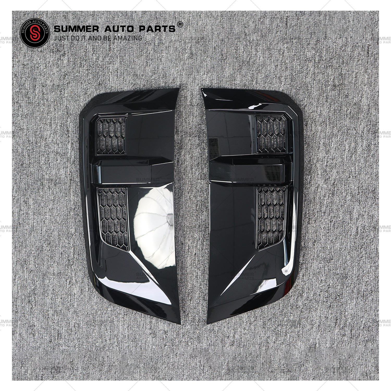 Car Accessories Auto Parts ABS Gloss Black Front Tuning Air Side Vent for L663 New Defender 90 110 130