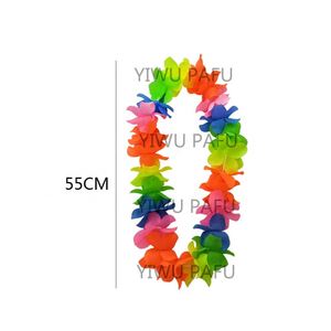 High Quality <b>Party</b> Favors Hawaiian <b>Luau</b> Flower Lei Necklaces - Product Image 2