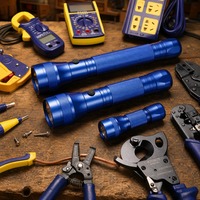 Coffret d'outils de réparation pour électricien et télécommunications Great Wall 62 pièces, multimètre numérique, étui rigide, outils à main en acier au carbone, alimenté par batterie