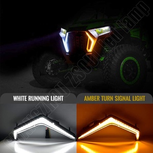 Rzr fang-luces intermitentes blancas y ámbar, faros para utv atv rzr krx 1000 <span class=keywords><strong>maverick</strong></span> <span class=keywords><strong>polaris</strong></span>, 1 par, 2 unidades - Product Image 2