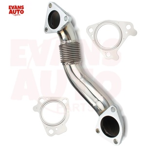 Kit Valvola EGR e Guarnizione Tubo Superiore Lato Guida e Passeggero con Bulloni per LB7 LLY LBZ LMM LML 6.6L Duramax Chevrolet Chevy - Product Image 2