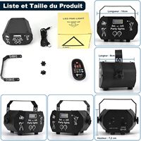Lumières de boule disco à LED RGB Wuzstar pour le Nouvel An - Activées par le son pour la maison, les mariages, les bars, les DJ, les fêtes de Noël - Cadeau festif