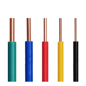 Manufacturers selling bv/bvr 1.5 mm 2.5mm wire single core cable copper pvc house wiring