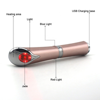 Masseur oculaire portable chauffant anti-âge, appareil de beauté pour les yeux, élimination des cernes, des poches et des rides, absorption du sérum pour les yeux