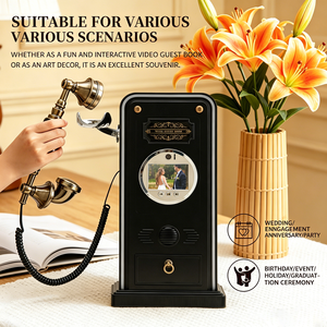 Téléphone <span class=keywords><strong>Livre</strong></span> d'Or Vidéo HD 1080P le Plus Vendu 2026 avec Mémoire 32 Go pour Mariages, Fêtes et Services de Location d'Événements - Product Image 2