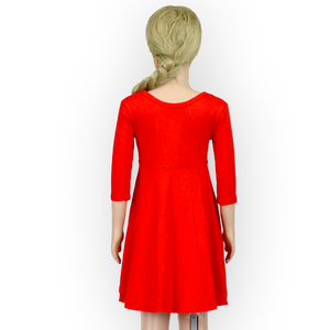 Vestido de Fiesta para Niña, Personalizado con Impresión Digital, Mangas Largas, Hasta la Rodilla, Falda Tutú para Niña - Product Image 4