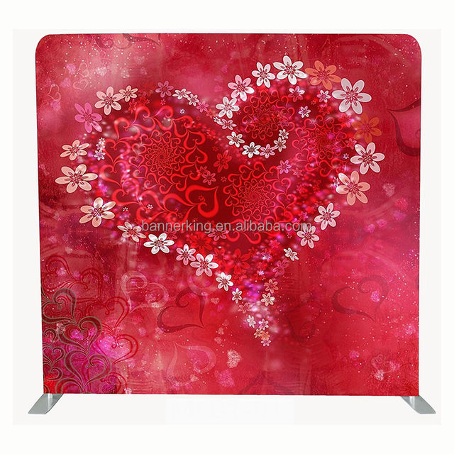 Custom Logo Photobooth Backdrops Straight Backdrop Stand with Digital Printing Factory Price for Trade Shows