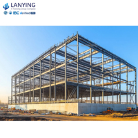 Estructura Metálica Moderna para Fábrica, Estructura de Acero, Edificio PEB, Almacén Prefabricado, Gimnasio, Taller Prefabricado Comercial, Resistente al Viento