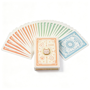 Jeu de cartes à jouer personnalisé avec logo, cartes de poker en papier et plastique, design personnalisé pour les fournitures de casino, les jeux de magie et les jeux de fête, vente en gros - Product Image 1