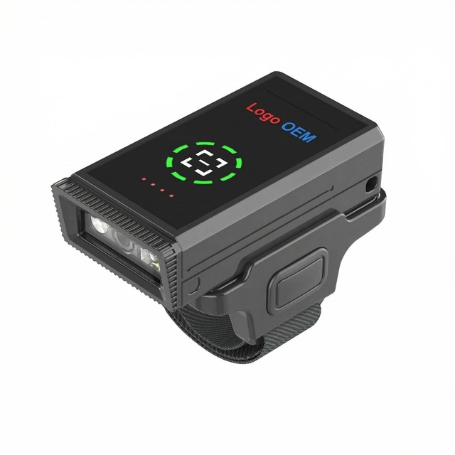 Wireless Portable USB Wearable Ring Barcode Scanner Medium High Scan Speed 4mil Optical Resolution for Supermarket Warehouse