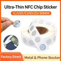 Autocollant RFID PET NFC ultra-fin de haute qualité, rouleau auto-adhésif, imperméable, durable, ne se détache pas, pour utilisation sur téléphone portable