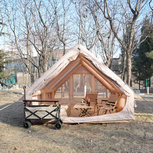 Grande <span class=keywords><strong>tente</strong></span> <span class=keywords><strong>de</strong></span> camping gonflable pour 8 personnes voyage en plein air essentiel, facile à installer des trous étanches toutes saisons à usage général - Product Image 3