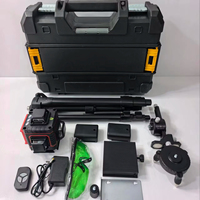 Niveau laser vert, mode extérieur, haute précision, mode de verrouillage rétroéclairé, magnétique, 16 lignes, longue portée, faisceau adaptatif complet