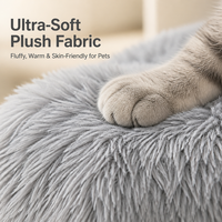 Hamac pour chat à fixer sur fenêtre, lit pour chat à ventouse pour chats d'intérieur, espace de repos ensoleillé, vue sur la ville, siège pour chaton, gris peluche