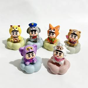 Nouvelle figurine rotative Crayon Shin-chan de la série Cartoon Zoo2 Crazy Animal City, jouet pour enfants, cadeau - Product Image 2