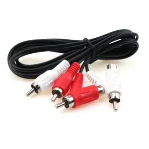 Câble de connecteur stéréo audio RCA 2 mâle à mâle + femelle Piggy Back 2RCA mâle à 2 femelle 1/2 Lotus Audio Line Lotus Wire Cable - Product Image 4