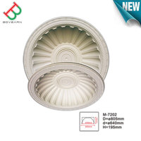Fixations de plafond en plâtre blanc massif avec éclairage, pour décoration d'hôtel