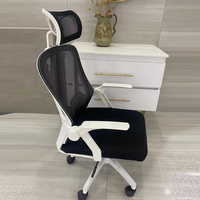 Mobilier de bureau confortable bon marché chaise d'ordinateur accoudoir réglable pivotant maille direction chaise de bureau ergonomique