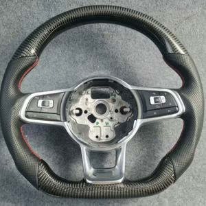 Volant en fibre de carbone pour Volkswagen MK7 <span class=keywords><strong>GOLF</strong></span> GTI GTS R-LINE POLO SCIROCCO GTD GTE MK6 CC Passat Jetta Golf7.5 Golf6 R - Product Image 6