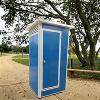 Porte de sécurité moderne en panneaux sandwich d'acier durable, système de toilettes chimiques portables écologiques sans eau, installation facile 1