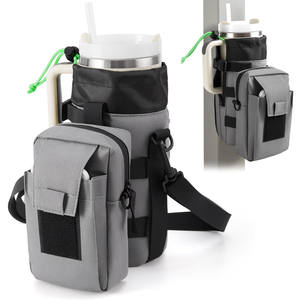 Magnetic Gym Bag Oxford Water <b>Bottle</b> Bag with Polyester Lining <b>Mini</b> Portable Crossbody Bag for Daily Outing Fitness Gym Holder - Product Image 1