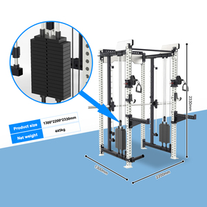 Máquina Multifuncional Comercial para Gimnasio, Rack de Potencia con Cable Cruzado, Rack de Entrenamiento Integral con Pila de Pesas - Product Image 5